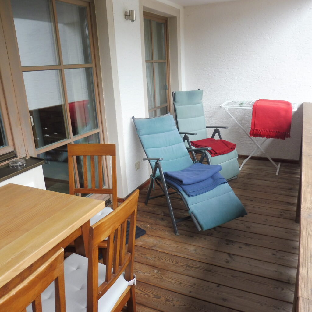 Balkon der Ferienwohnung Ristfeuchthorn